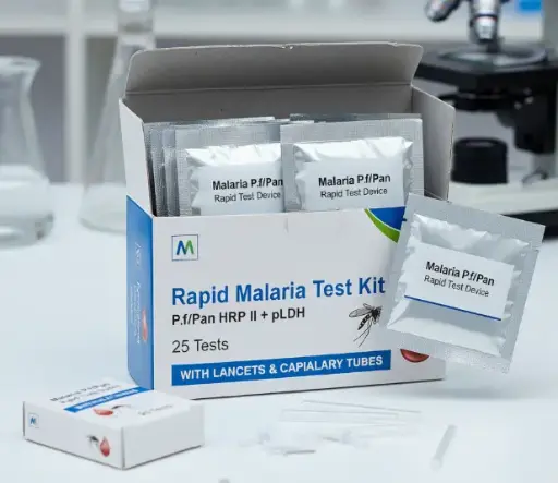 [0173-AF05FK63] Rapid Malaria Test Kit P.f/Pan HRP II + pLDH